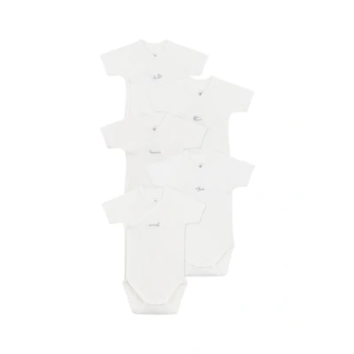 Bild av Petit Bateau unisex baby kortärmad bodys för födseln (förpackning med 5), Variant 1, 0 månader