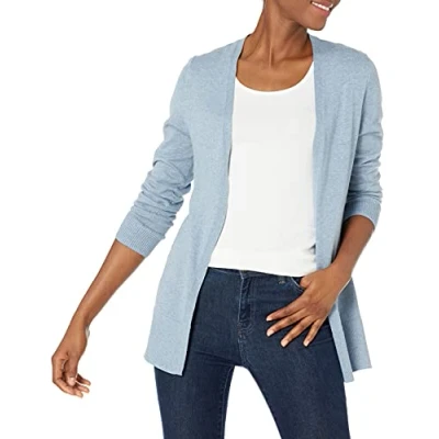 Bild av Amazon Essentials Dames Lätt cardigan tröja med öppen front (finns i plusstorlek), Indigoblå ljung, S