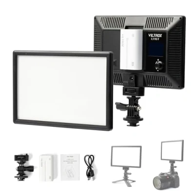 Bild av VILTROX L116T 5600K/3300K LED ljuspanel dimbar video ljussats för DSLR kamera (med batteri) YouTube videoinspelningsstudior