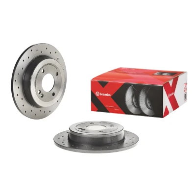 Bild av BREMBO XTRA LINE 08.C172.1X Disque de frein 262 10 4 plein, troué revêtu avec vis/boulons KIA: Rio 3, 4, Stonic 3/5 portes