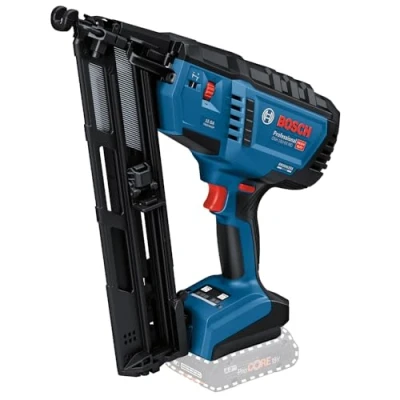 Bild av Bosch Professional 18V System sladdlös spikpistol trä GNH 64 MD (enskild avfyrning/kontaktutlösning, passar spik: 3264 mm, 15 ga (1,8 mm) med 34 bandningsvinkel, utan batteri och laddare)