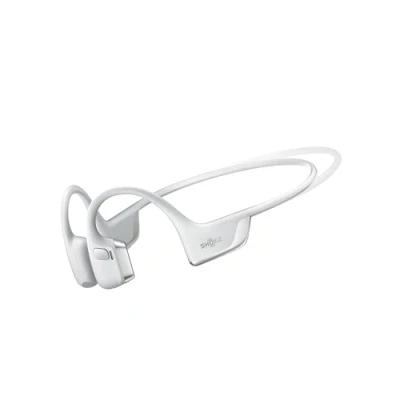 Bild av SHOKZ OpenRun Pro 2 Mini Benledning Sporthörlurar, Öronfria Bluetooth 5.3, Brusreducerande Mikrofoner, IP55 Vattentåliga, 12 Timmars Speltid, USB C Snabbladdning,Silver