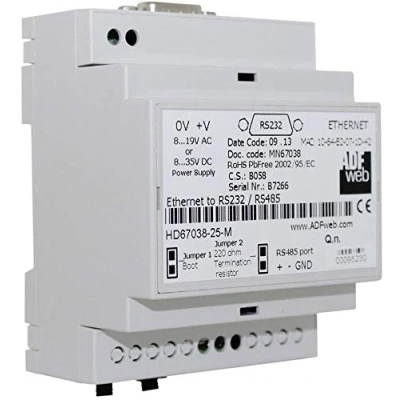 Bild av Wachendorff HD6703825M Ethernet converter RS 232, 485, 24 V/DC 1 stk