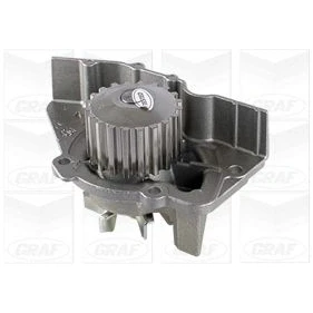 Bild av GRAF PA641 Pompe à eau 20 avec joint d&#039;étanchéite mécanique Tôle d&#039;acier 59,31 pour transmission par courroie de distribution PEUGEOT: 306 3/5 portes