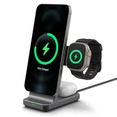 Bild av Spigen OneTap Pro 3 in 1 Wireless Charging Stand