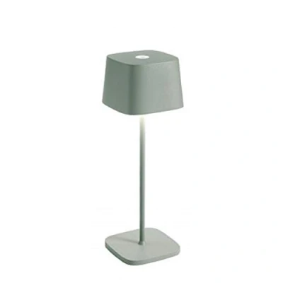 Bild av Zafferano LD0870G3 Ofelia Pro trådlös LED bord av aluminium, dimbar, IP65 skydd, inomhus/utomhus, EU kontakt (energiklass A+++), salvia, höjd: 29 cm