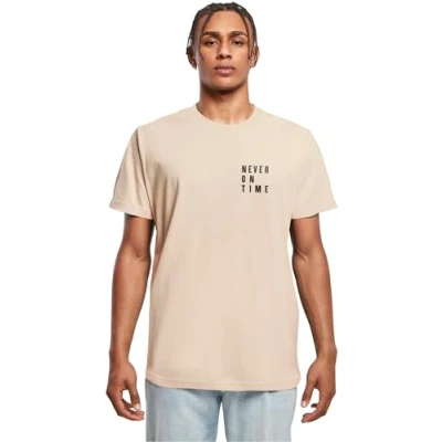 Bild av Merchcode Never ON TIME TEE Tshirt med print, Storlek: 3XL, Sand