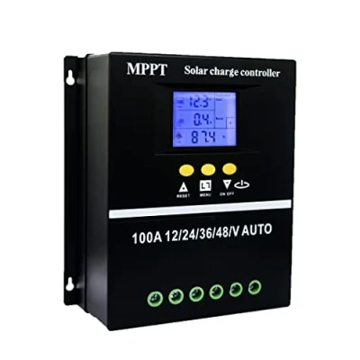 Bild av Y&amp;H 100 A MPPT solladdningsregulator 12 V 24 36 48 LCD display batteri intelligent regulator max ingång dubbel USB för blysyra/litium