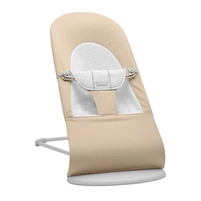 Bild av BabyBjörn Balance Soft Babysitter Vävd Jersey, Beige/Grå