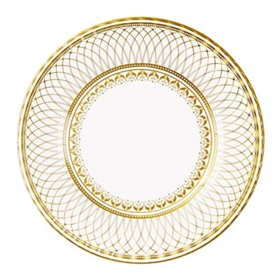Bild av Talking Tables Bordsuppsättning, Guld, Vit, 24,55 x 2,27 24,55, 8 Delar