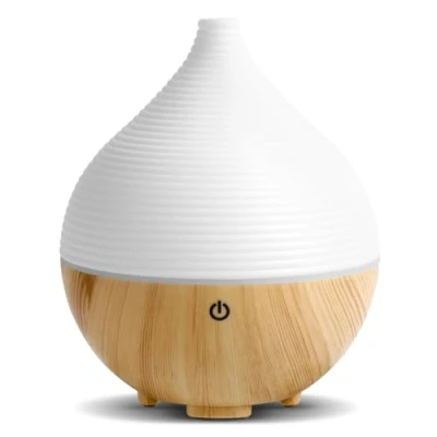 Bild av AiQInu Eterisk Oljespuser, 160 ml Arom Diffuser Rumsluftfuktare med 7 färger LED, ultraljud aromaterapi diffusor, automatisk avstängning, BPA fri