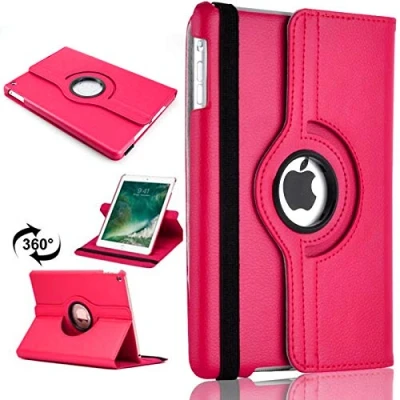 Bild av 360 läder rotera stativ fodral Folio för Apple iPad Mini 4 (2015) (svart), Rosa