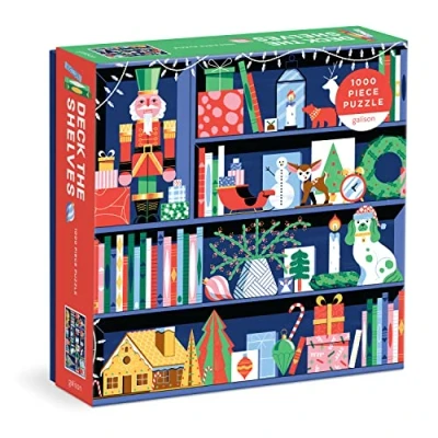 Bild av Deck the Shelves 1000 Piece Puzzle in a Square Box