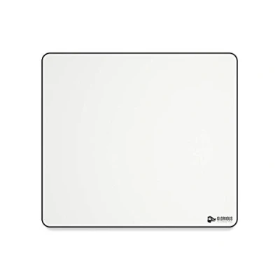 Bild av Glorious Gaming Cloth Mousepad (XL) Sydda kanter, mjuk yta för hastighet och kontroll, halkfri bas, kan tvättas i maskin, stor (460 x 410 2 mm) White