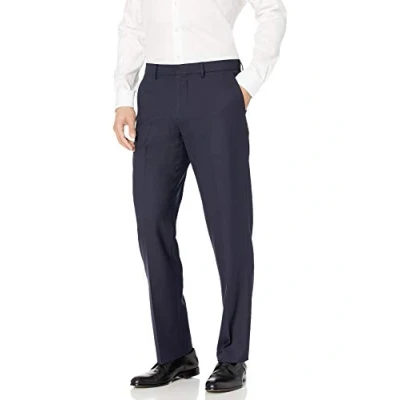 Bild av Amazon Essentials herr klassisk passform skrynkelfri stretchklänning byxa, marinblå, 32 B x 29 L
