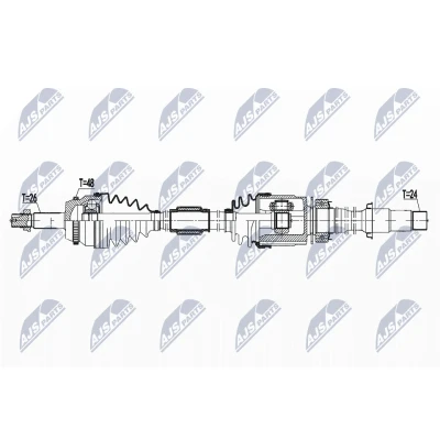 Bild av Drivaxel toyota camry Sedan (_v5_), framaxel höger, sedan, 43410 06790