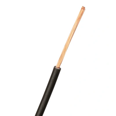 Bild av Nexans RK Kopplingskabel 1x1 mm², svart, 90C (H05V2 K) 200 m, bobin