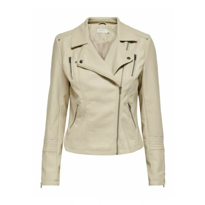 Bild av ONLY dam Jacka Onlgemma Faux Leather Biker Otw Noos, Silverfoder, 36