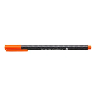 Bild av Staedtler 334 54 Fineliner triplus, Dreikantschaft, metallgefasste Spitze, circa 0.3 mm, 10 Stück im Kartonetui, französisch grün