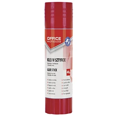 Bild av OFFICE PRODUCTS Original självhäftande penna 40 g vit/barnvänligt lim för konst och hantverk/PVA/utan lösningsmedel/för skolkontorsmaterial