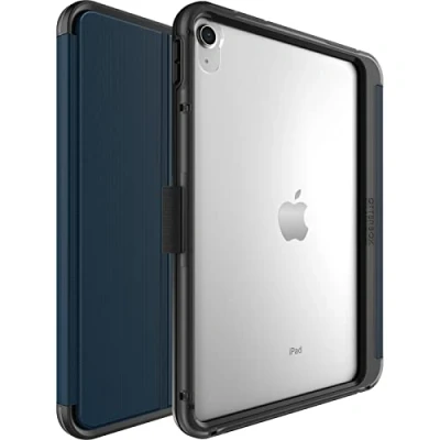 Bild av OtterBox Symmetry Folio Case för iPad 10,9 Tum (10:e gen 2022), stöttåligt, fallskyddat, tunt skyddande foliofodral, testad till militärstandard, Blå
