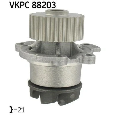 Bild av SKF VKPC 88203 Pompe à eau 21 avec joints Fonte pour transmission par courroie de distribution