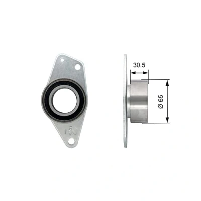 Bild av GATES FleetRunner Micro V Stretch Fit T42091 Poulie renvoi/transmission, courroie de distribution RENAULT: CLIO 2, Kangoo I, I Express