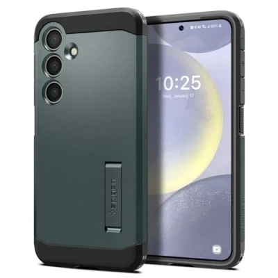 Bild av Spigen Tough Armor Case kompatibel med Samsung Galaxy S24 Plus Skal Fodral Grön