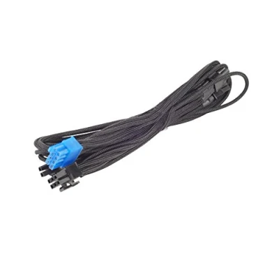 Bild av SilverStone SST PP06B 2PCIE70 70 cm 2x PCI E 8pin (6+2) Ärmad PSU kabel, svart