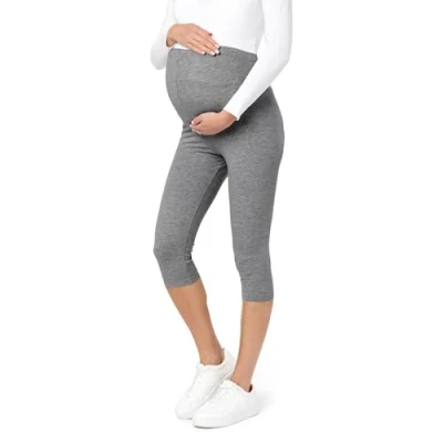 Bild av Be Mammy Dams 3/4 Moderskap Leggings Tights BE20 229 (Medium Melange, 4XL)