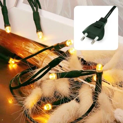 Bild av HELLUM Ljusslinga 20 LED, 2,85 m längd, ljuskedja inomhus, klassisk varm vit,