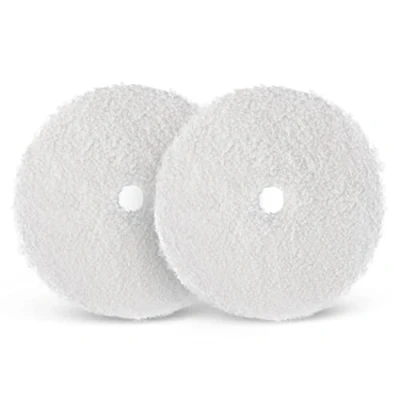 Bild av SPTA Poleringsdyna av mikrofiber, 2 delar 125 mm svampar ull poleringsset mikrofiber polerdyna set applikator dyna, appliceringssvamp poleringssvamp för polermaskin slipmaskin RPFS5X2