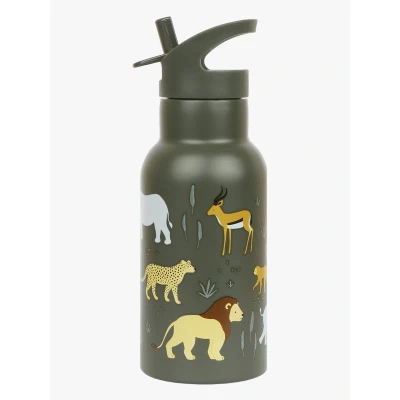 Bild av A Little Lovely Company Vattenflaska Savann 350 ml, Grön