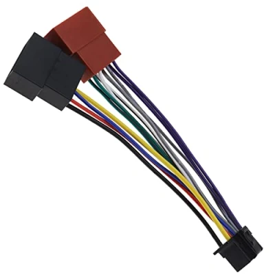 Bild av Be In Your Mind bilstereo radio ledningssele anslutningsadapter 16 stift port till mini ISO 8 stiftskontakt kabelkompatibel med ny Sony