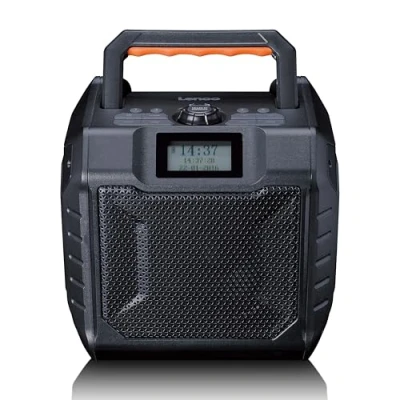 Bild av Lenco ODR 160BK DAB+/FM radio, Bluetooth högtalare, stötsäker och vattentät, SD kortläsare, AUX tum, 35 W RMS, batteritid 20 timmar, USB laddningsfunktion