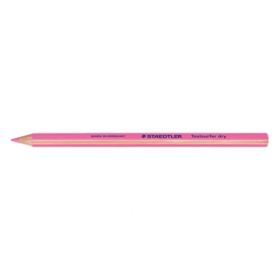 Bild av Staedtler 128 64 23 Trockentextmarker ergonomische Dreikantform, Dürchmesser Stift circa 9 mm, 12 Stück im Kartonetui, pink