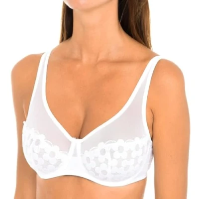 Bild av Dim Lingerie Femme Soutien Gorge generös BH för kvinnor, Vitt, 90D
