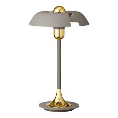 Bild av AYTM Cycnus bordslampa, taupe, järn, höjd 48 cm, E27