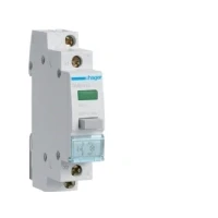 Bild av Hager Latching 1no pushbutton + green led 230v