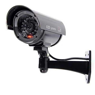 Bild av BW Outdoor Indoor Fake Dummy CCTV Security Camera W/Blinking Flash Light Bullet Shape Black TW02