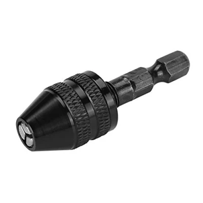 Bild av Hex Skaft Keyless Drill Chuck Collet Adapter Kapacitet 6,5 mm för Elektrisk Skruvmejsel Borr(H01335)