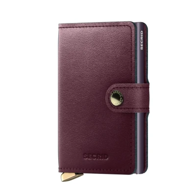 Bild av Secrid Miniwallet Dusk Bordeaux Gratis gravyr