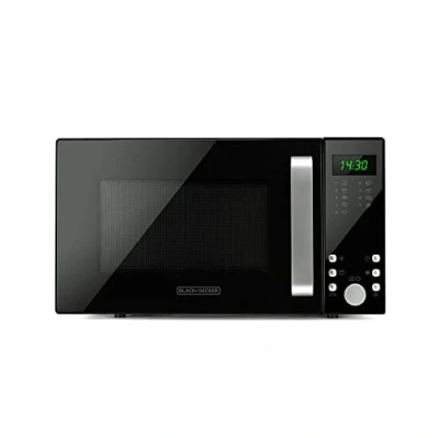 Bild av BLACK+DECKER BXMZ900E Digital mikrovågsugn med 23 l grill, 900 W effekt och 1 000 avfrostningsfunktion, 95 minuters timer, självmeny 9 recept, svart