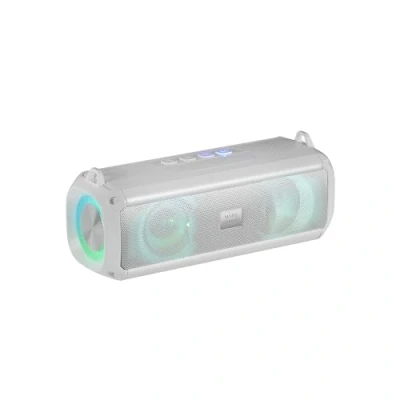 Bild av MARSGAMING Mars Gaming MSB XT, bärbar högtalare + soundbar 2 i 1, dynamisk RGB belysning, 4 drivrutiner 20 W ljudsystem, Bluetooth 5.3 AUX/MicroSD/USB/FM radio, vit