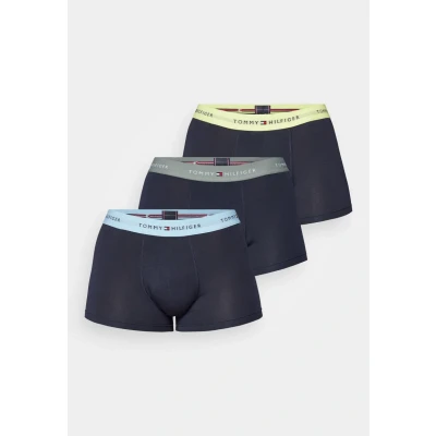 Bild av Tommy Hilfiger Signature Trunk 3 PACK Underkläder, Storlek: Small, Stonewash green/faded lime/col blue