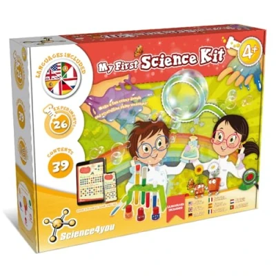 Bild av Science4you Min första experimentlåda spel med 26 experiment för barn från 4 pedagogisk leksak kemisk byggsats barn, leksaker och presenter pojkar flickor 5 6 7+ år