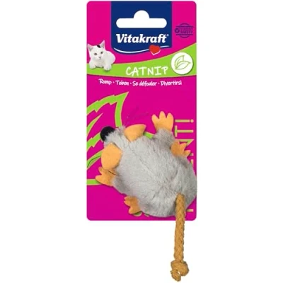 Bild av Vitakraft Catnip Mouse grey plush 1pc Cat