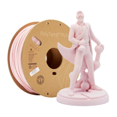 Bild av Polymaker 70868 3D skrivare Filament PLA plast 2.85 mm Rosa (matt), Pastellrosa 1000 g
