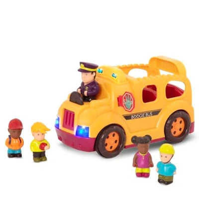 Bild av B. toys by Battat Boogie Bus interaktiv skolbuss med 5 figurer, ljus och ljud för barn från 18 månader