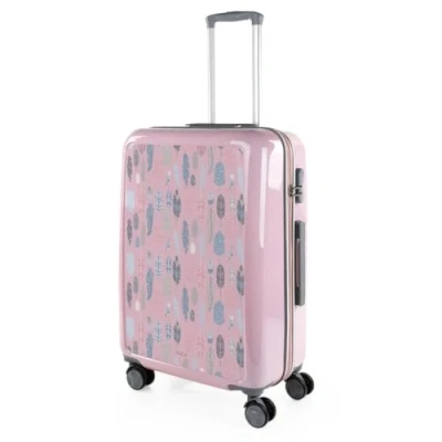 Bild av ITACA Kabin resväska PC polykarbonat handbagage väska. Liten med hjul kabinväska teleskophandtag lättviktsväska Handväska kombinationslås, Fjädrar